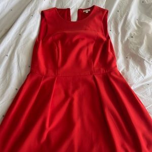 Shoshanna fit and flare dress. Red/orange in color Size 12.